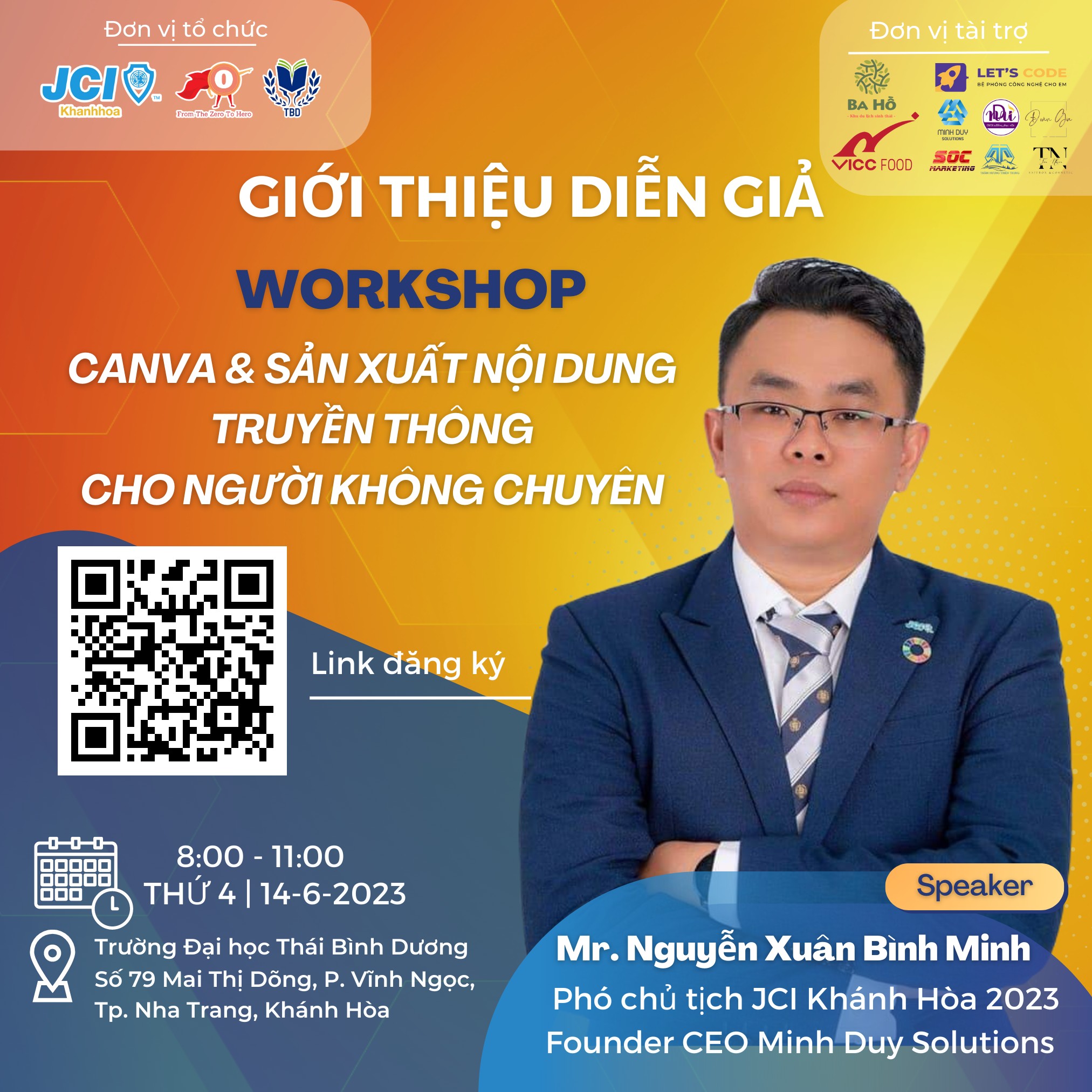 [Dự án From The Zero To Hero] WORKSHOP "CANVA & SẢN XUẤT NỘI DUNG TRUYỀN THÔNG CHO NGƯỜI KHÔNG CHUYÊN" 