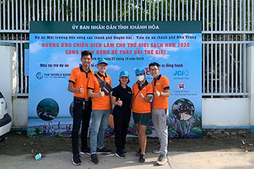 KHÁNH HOÀ HƯỞNG ỨNG CHIẾN DỊCH LÀM CHO THẾ GIỚI SẠCH HƠN NĂM 2020 CÙNG HÀNH ĐỘNG ĐỂ THAY ĐỔI THẾ GIỚI.